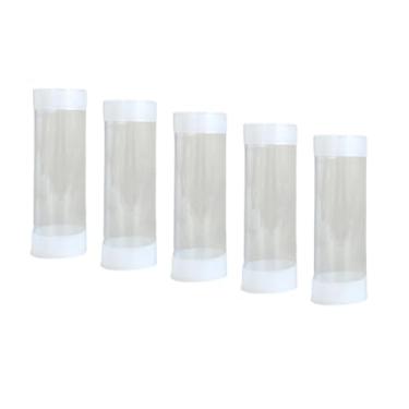 Imagem de Vaveren Organizador de bolas de golfe em tubo, conjunto de 5 peças, acessório colecionável, caixa cilíndrica transparente e portátil para guardar bolas de, S