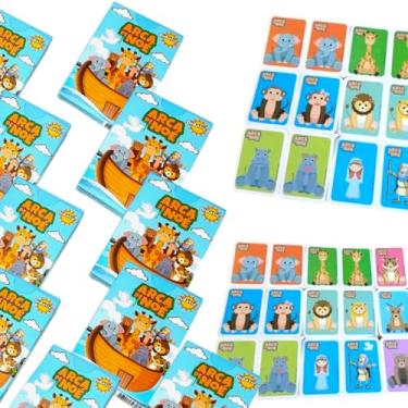Imagem de 30 Jogo da Memória Infantil Biblico, Arca de Noé, Cartas Ilustrativas Didático, Kit Lembrancinha Festa
