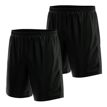 Imagem de Kit 2 Calção Short Futebol Basquete Vôlei Bermuda Dry Treino Academia-Masculino
