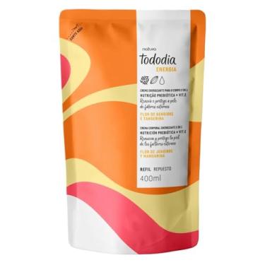 Imagem de Todo dia Energia Creme Corporal Energizante 2 em 1, Flor de Gengibre e Tangerina, com Nutrição Prebiótica e Vitamina E, Refil 400ml
