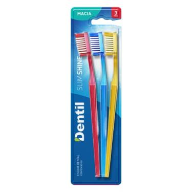 Imagem de Dentil - Escova Dental Slim Shine Macia 3 Unidades