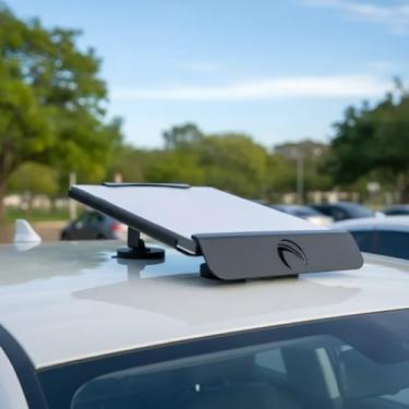 Imagem de Suporte Antena Starlink Mini 4 Geração Gen5 Veicular Fixação Por Ímãs Neodímio Emborrachados Carro Teto Externo Caminhonete Caminhão MotorHome Trailer Barco (Preta)