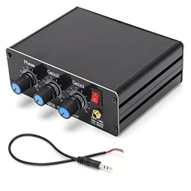 Imagem de QRM Eliminator X Phase Liga de alumínio Cancelador de sinal de rádio Ganho de fase ajustável para bandas HF 1 30 MHz com controle PTT integrado Design de casca durável