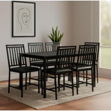 Imagem de Kit 6 Cadeiras Reforçada Para Cozinha E Sala Jantar Liane - MODERNA