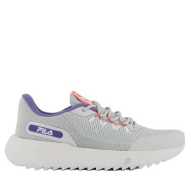 Imagem de Tenis Fila Step Feminino,Prata/Roxo Acinzentado/Coral,38