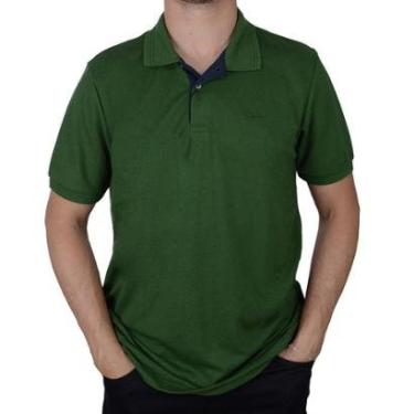 Imagem de Camisa Polo Masculina MC Ogochi Casual Slim Verde - 0075-Masculino