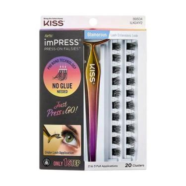 Imagem de Cílios postiços impress press-on falsies glamorous kiss new york ilk04