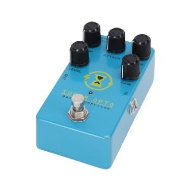 Imagem de Generic Pedal de Compressor de Baixo, Pedal de Efeitos de Compressão óptica Analógica True Bypass para Baixo Elétrico, Efeitos de Overdrive de Distorção de Guitarra Com Controles