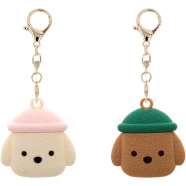 Imagem de Capa MC Fashion compatível com AirTag, 2 unidades fofas de silicone 3D com anel de chaveiro (#6)