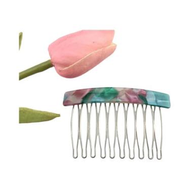 Imagem de Pente De Cabelo Feminino De Tamanho Médio Com 10 Dentes, Clipe De Esti