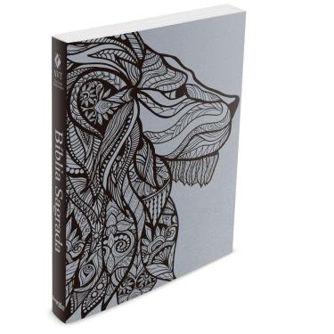 Imagem de Bíblia Leão Prateado - Brochura - NVT