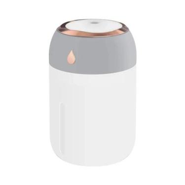Imagem de Umidificador De Ar Mini USB Portátil De 330ml Difusor De Aroma Com Luz