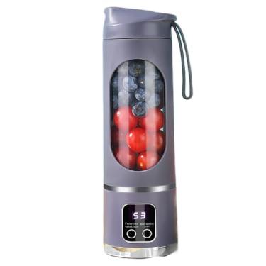 Imagem de Mini copo portátil recarregável - liquidificador multifuncional para estudantes e uso doméstico (roxo)