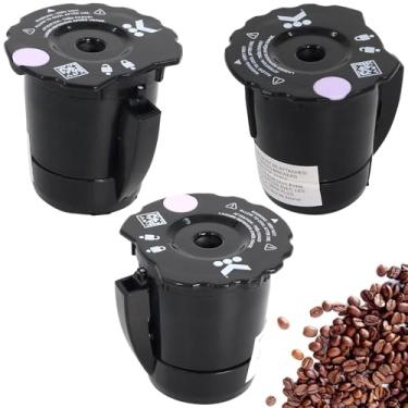 Imagem de Filtro de café reutilizável K300 Compatível com Keurig My K Cup 2.0 1.0 K250 K350 K375 K400 K450 K475 Atualização Filtro de café moído recarregável (pacote com 3)