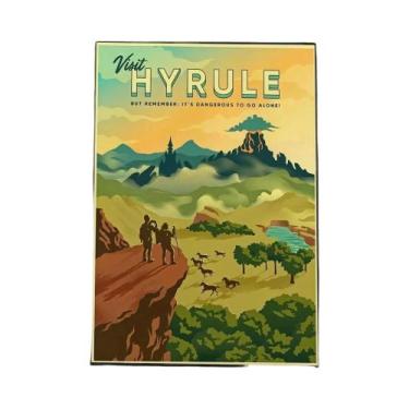 Imagem de Pôsteres E Adesivos De Arte De Zelda Link, Murais De Parede Para Decor