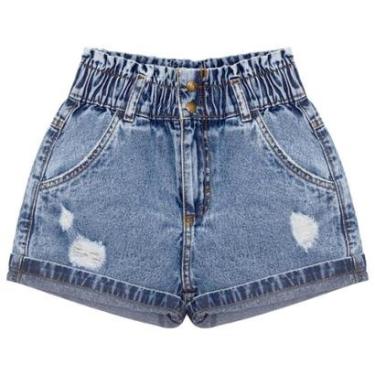 Imagem de Shorts Juvenil Look Jeans Clochard Jeans - UNICA - 6-Feminino