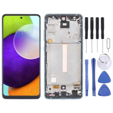 Imagem de Hiregolish Peças de reparo de tela, para Samsung Galaxy A52 4G SM-A525 6,4 polegadas OLED LCD digitalizador de tela conjunto completo com moldura, conjunto de substituição de tela com kits de reparo