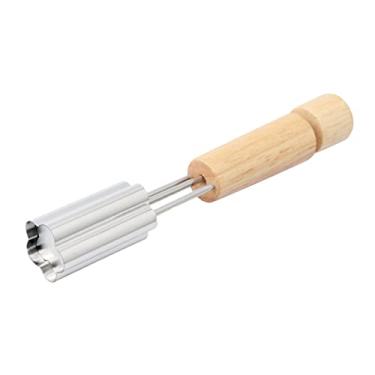 Imagem de Cortador de Biscoitos Aço Inoxidável com Cabo Madeira Forma Flor Coração Estrela Molde Bolo Massa Fondant Biscoito Fruta Legume Ferramenta Cozinha DIY para Sobremesas Pão Doces Chocolate Utensílios Pr