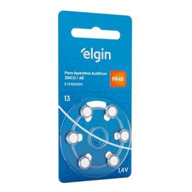 Imagem de Bateria Auditiva de Zinco 13/PR48 Elgin - Blister com 6