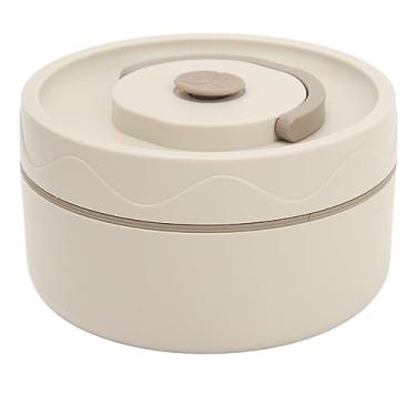 Imagem de LiebeWH Panela Térmica, Lancheira Isolada de Aço Inoxidável Com Excelente Preservação de Calor para Trabalho, Escola e Uso Externo, Recipiente de Camada Dupla de 420ml (Estilo Forno Microondas,