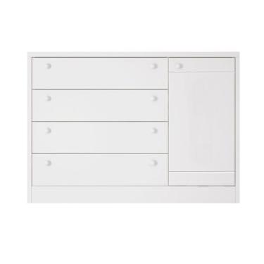 Imagem de Cômoda 4 Gavetas Bonny Branco Fosco - Reller