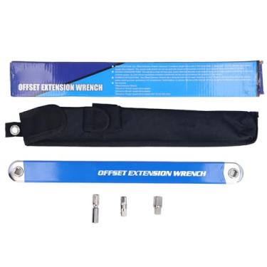 Imagem de Conjunto de chaves de extensão offset catraca multifuncional universal de aço de alto carbono 34 cm azul para reparo de automóveis, melhorias domésticas