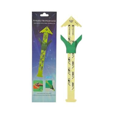 Imagem de Régua Deslizante Multifuncional 5 Em 1, Ferramenta De Medição Plástica