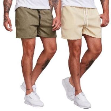 Imagem de Kit 2 Bermudas Shorts Masculina Linho-Masculino