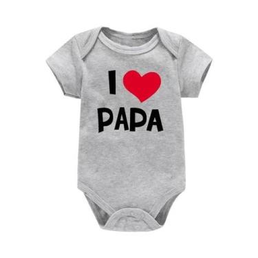 Imagem de Macacão Para Bebê Recém-Nascido, Engraçado, Com Estampa 'Eu Amo Mamãe 