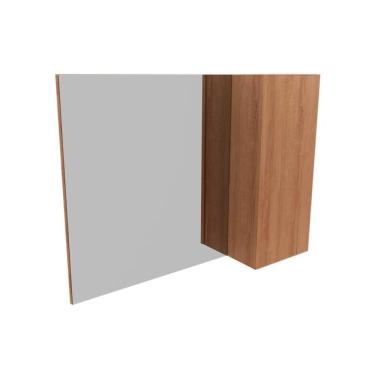 Imagem de Armário p/ Banheiro BN3602 1 Porta c/ Espelho cor Amêndoa - Tecno Mobili