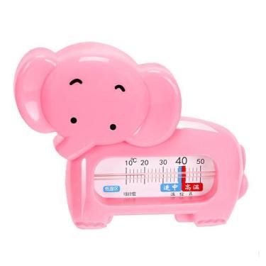 Imagem de Termômetro de Banho Elefante Rosa para Bebês - Segurança e Conforto na