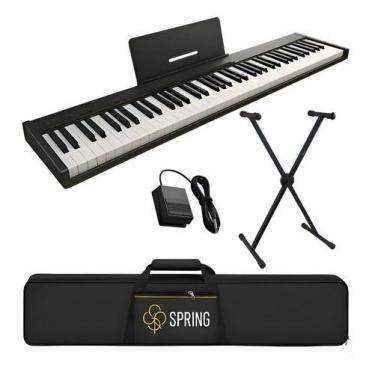 Imagem de Piano Digital Spring Pd188 88 Teclas Sensitivas + Suporte Simples