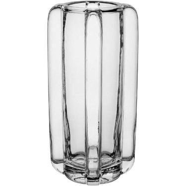 Imagem de VASO DECORATIVO ENFEITE CASA HOME&CO VIDRO 28x14x14cm TRANSPARENTE