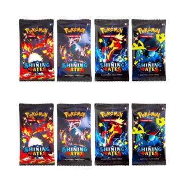 Imagem de Cartas Pokémon Para Crianças, Pacote Com 4, Jogo De Troca Team up Sun 