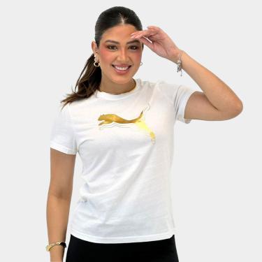 Imagem de Camiseta Puma Metallic Feminina-Feminino