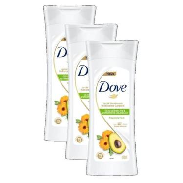 Imagem de 3 Loção Hidratante Dove Óleo de Abacate & Calêndula 400ml