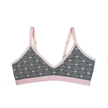 Imagem de Sutiã top delrio em jacquard coração sem costura 4003