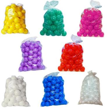 Imagem de Kit 25 Bolinhas de Piscina Cor Única - Baby Brinquedos, Vermelho