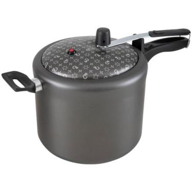 Imagem de Panela Pressão 7,0L Panelux Antiaderente, 7L, Grafite