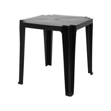 Imagem de Mesa Quadrada Tambaú Preta - 92314009 - TRAMONTINA