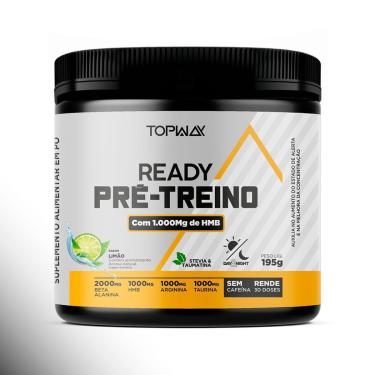 Imagem de Pré treino ready com HMB sem cafeína 195g sabor limão topway-Unissex