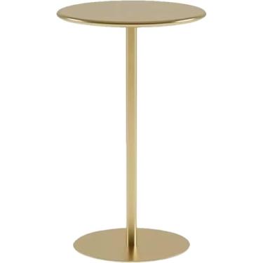 Imagem de Mesa De Jantar De Cozinha, Mesa De Bar Redonda, Mesa De Pub Bistrô De Metal Para Coquetel, Mesa Lateral/final Da Sala De Estar, Mesa De Balcão De Bebidas De Café, Mesa S, Gold, 70x70x104cm