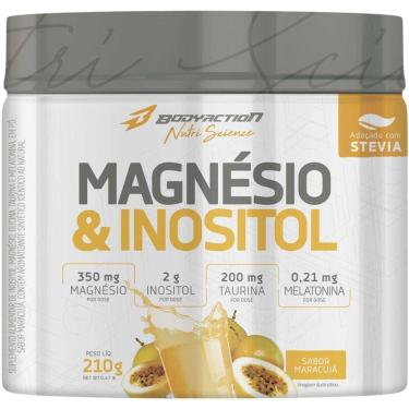 Imagem de Magnesio Inositol Melatonina Bodyaction 210g Sabor Maracuja-Unissex