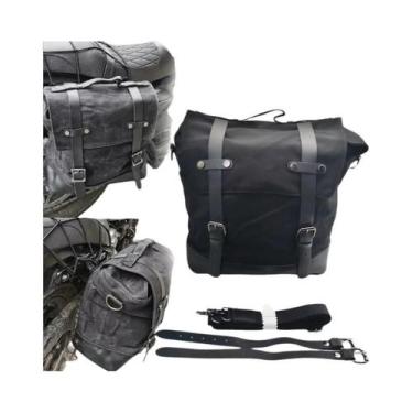 Imagem de Bolsa De Couro Impermeável Destacável Para Motocicleta, Bolsa De Ombro