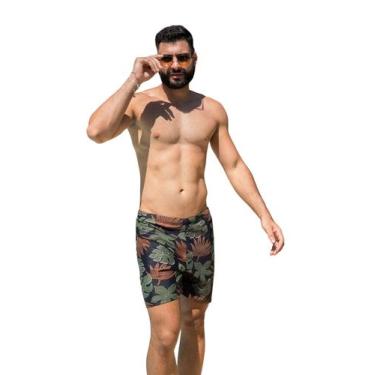 Imagem de Short masculino praia proteção UV Cor:PretoTamanho:50Gênero:Masculino 
