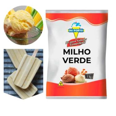 Imagem de Saborizante em Pó Milho Verde 1kg  Para Sorvete, Geladinho Gourmet, Pi