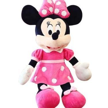 Imagem de Pelucia Minnie 50cm Rosa GRANDE Linda Ratinha Pelúcia Macia Minie Infa