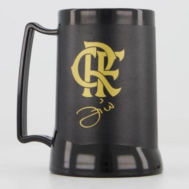 Imagem de Caneca Gel Flamengo Zico Preta-Unissex