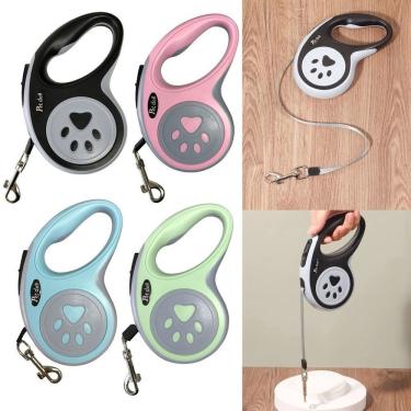 Imagem de Guia Retrátil para Pet OEM LR-0160 Cachorro Pequeno em Metal Nylon Plástico ABS PP TPE 3m 1 Unidade