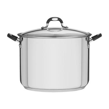 Imagem de Caldeirão Astro em Aço Inox Inox 30CM 15,2L com Tampa de Vidro Temperado